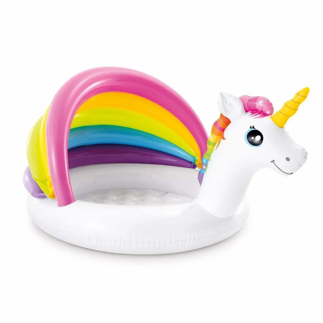 Intex Regnbuebasseng Unicorn Barn 1-3 år 45L Vinyl