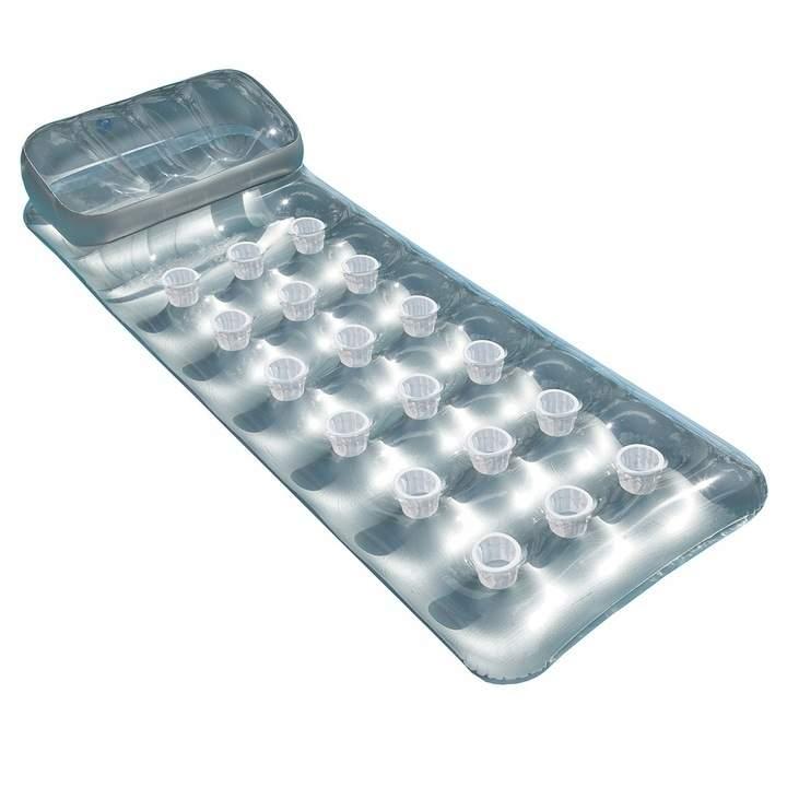 Intex Oppblåsbar madrass med nakkestøtte - 188x71 cm
