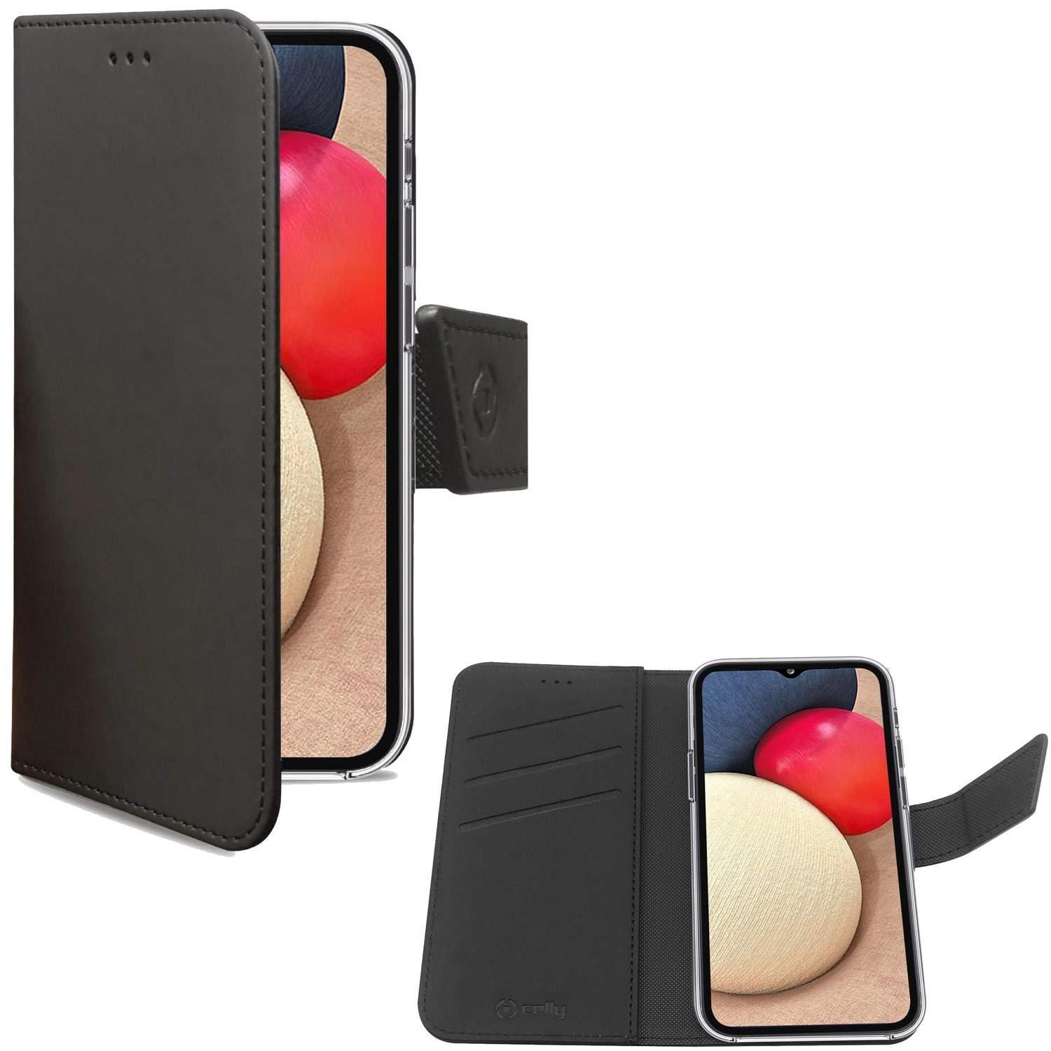 Celly Lommebokveske Galaxy A02s SM-A025F Svart