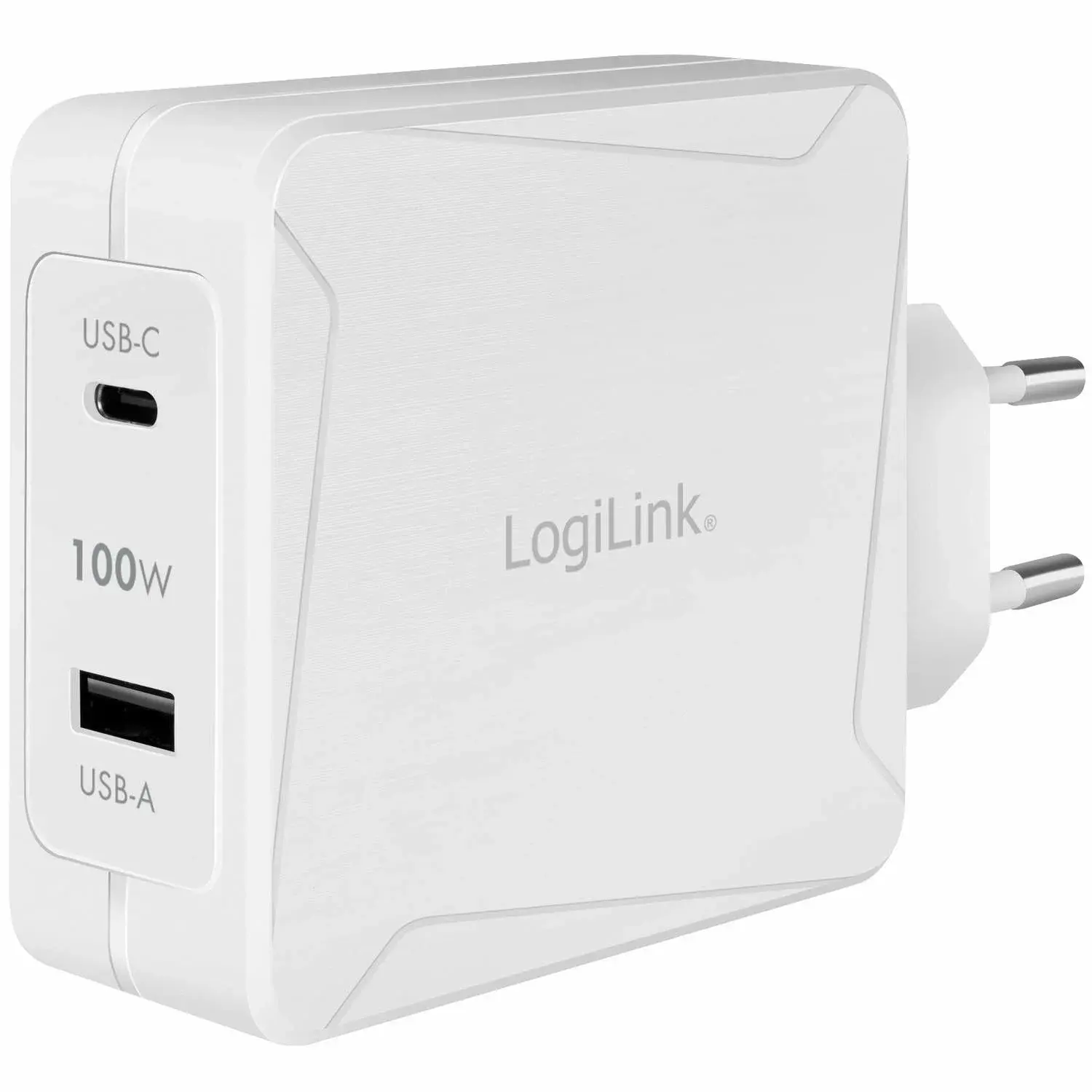 LogiLink USB-lader 1 x USB-C PD 1 x USB-A 100W GaN