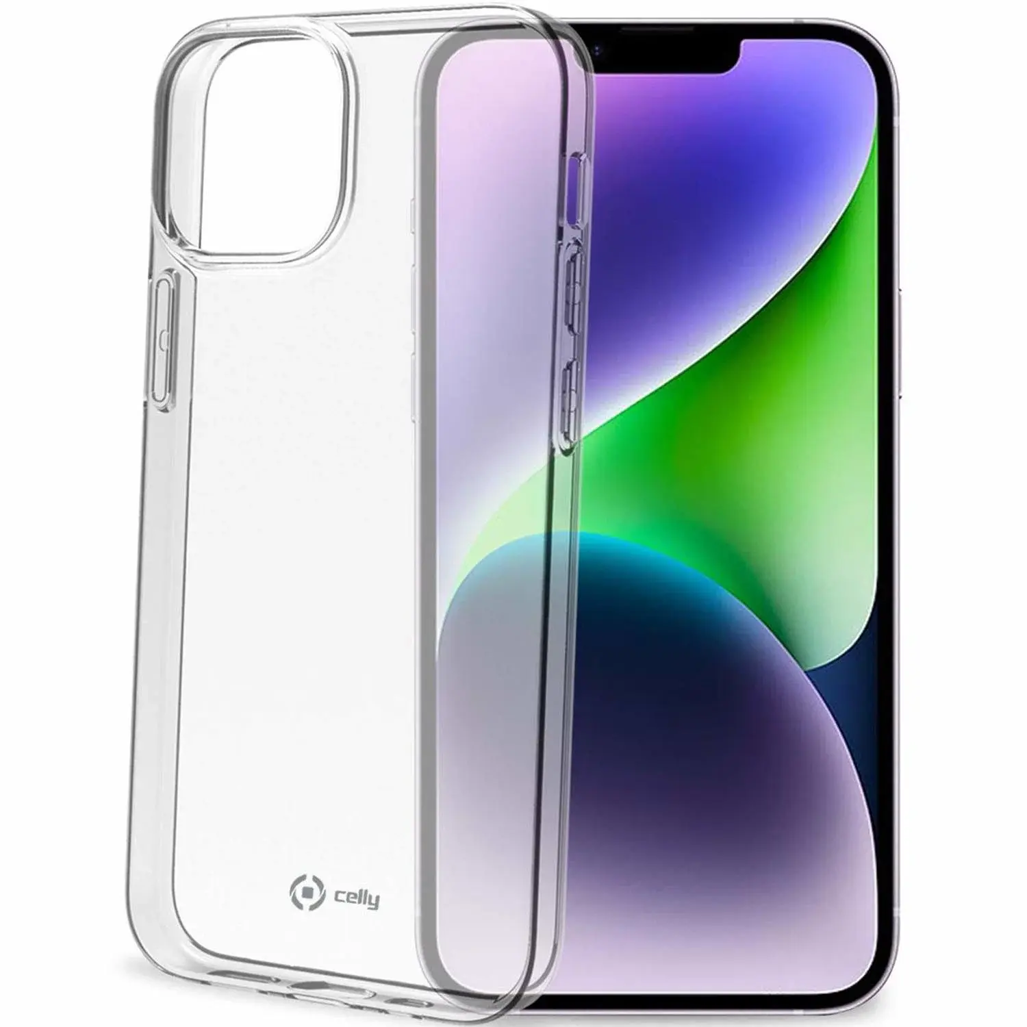 Celly Gelskin TPU-deksel iPhone 14 Plus Gjennomsiktig