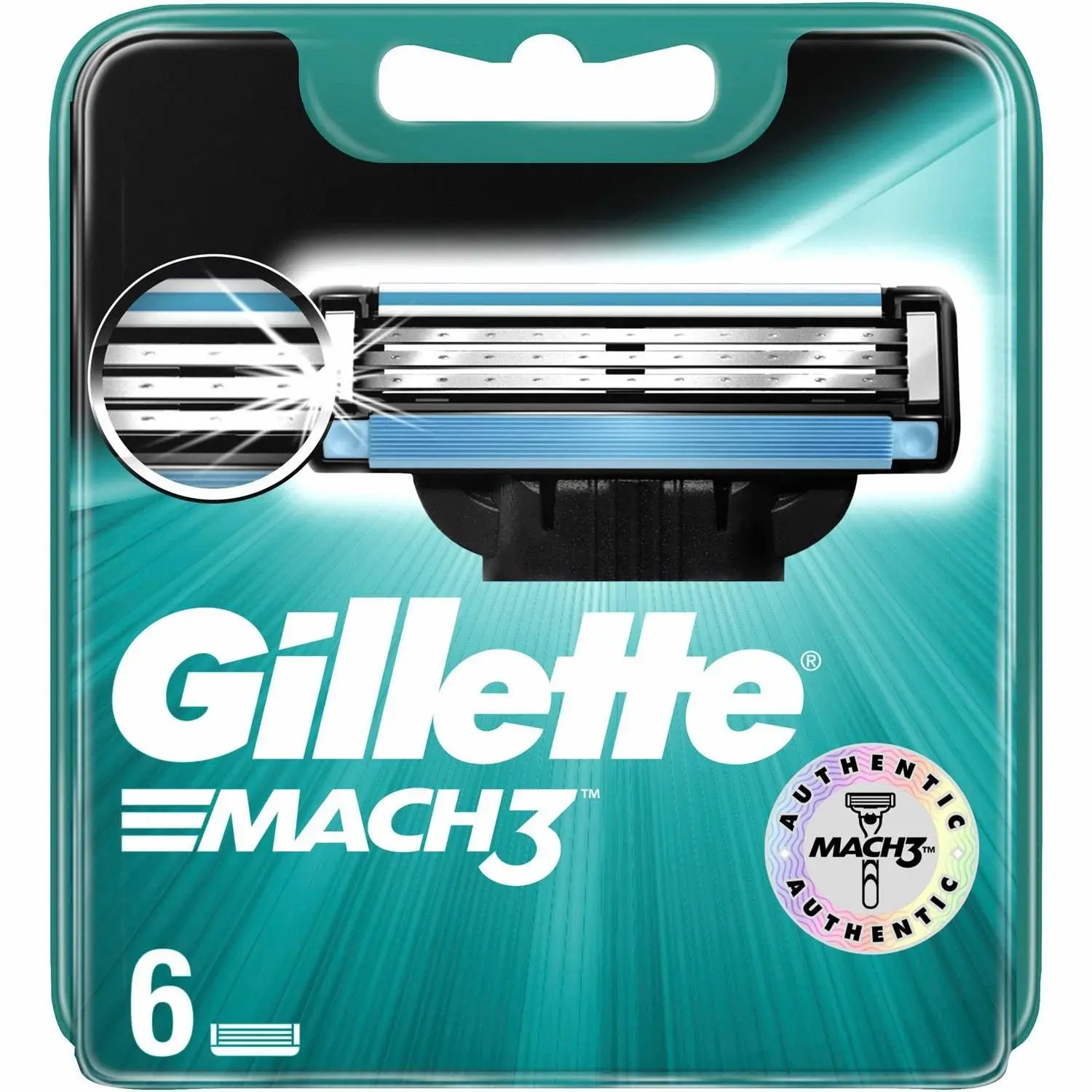 Gillette Barberblader Mach3 Base 6stk