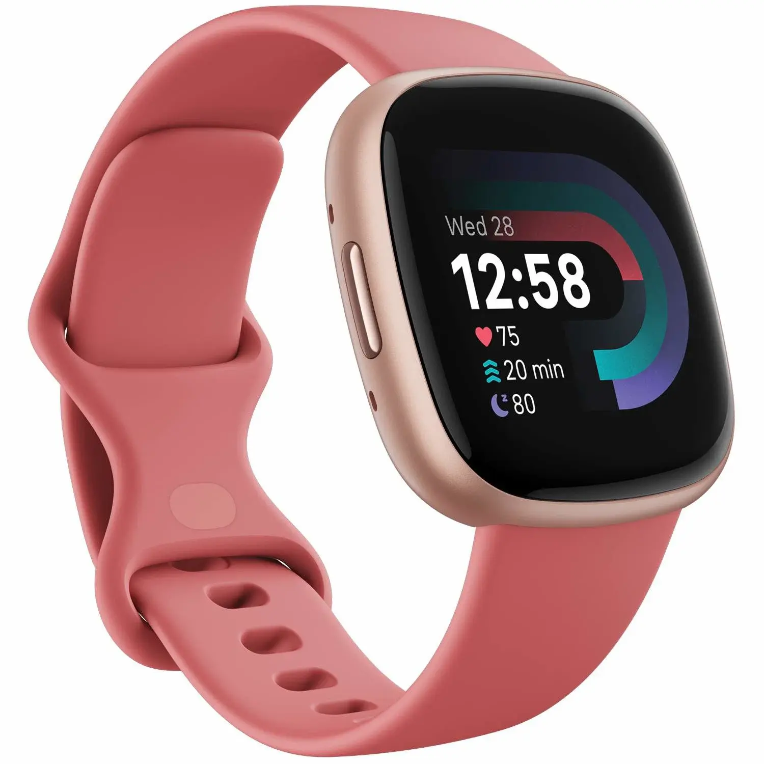 Fitbit Versa 4, Rosa Sand/Kobberrose