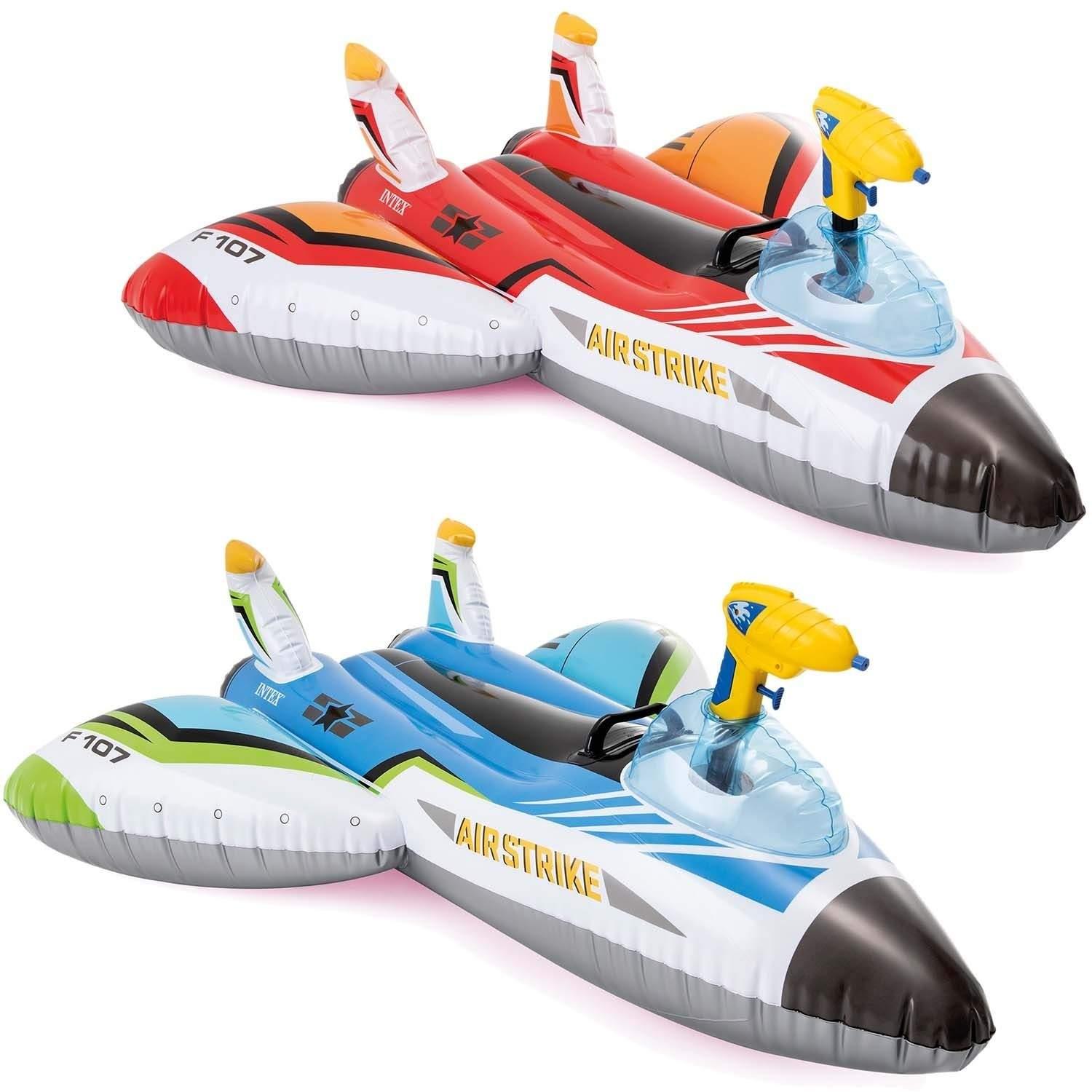 B2X Oppblåsbart fly med INTEX 57536 blå kanon