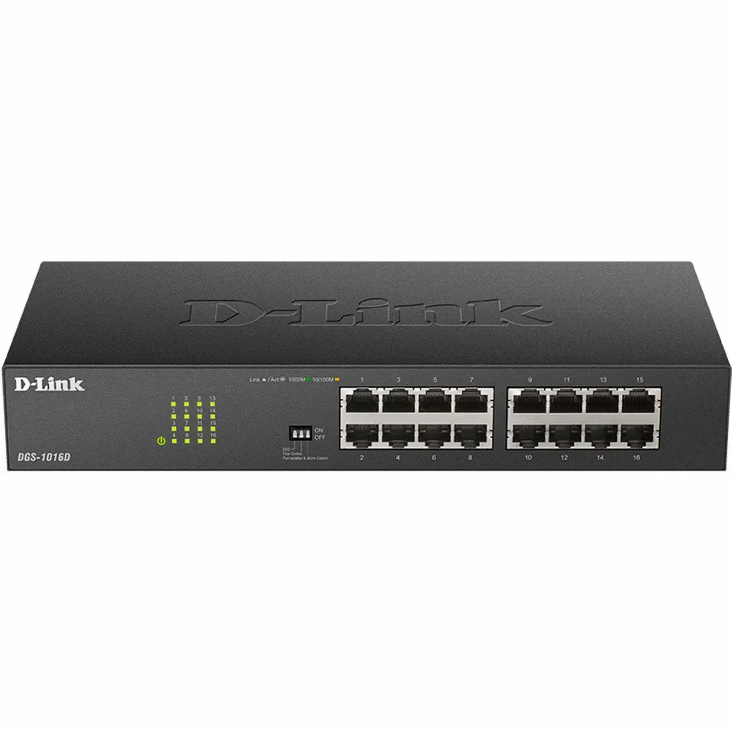 D-Link 16-porters Gigabit-nettverkssvitsj