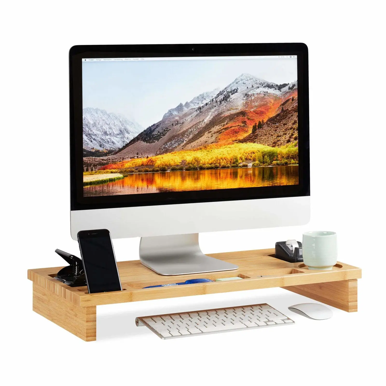 RXS Monitorstativ i bambus