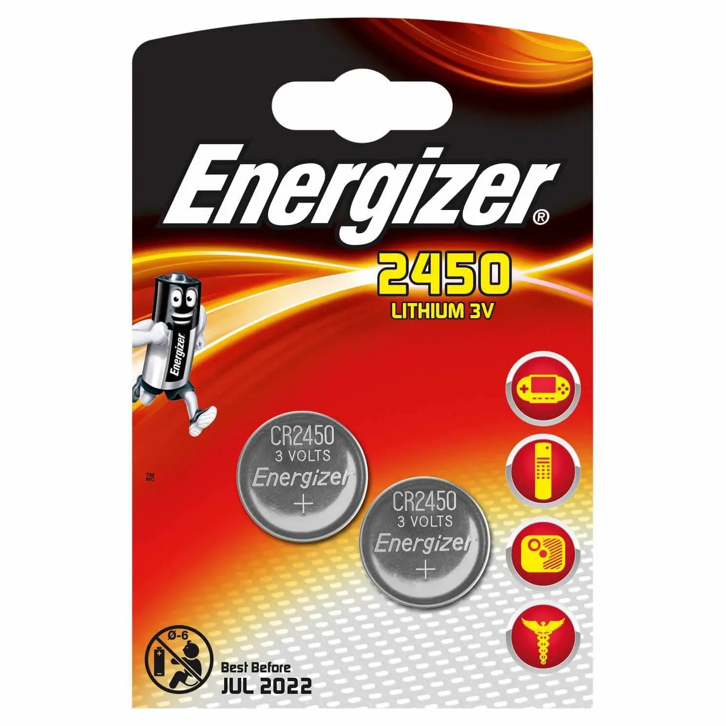 Energizer ENERGIZER Batteri CR2450 Lithium 2-pak