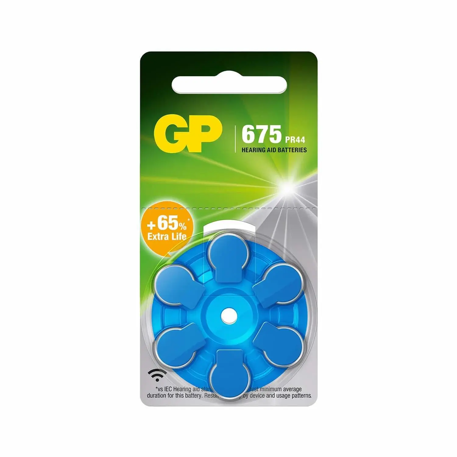 GP GP høreapparatbatteri ZA675/PR44 6-pak