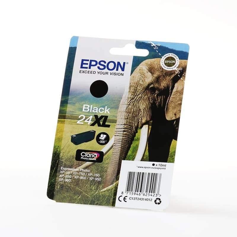 Epson EPSON Ink C13T24314012 24XL Black Elephant