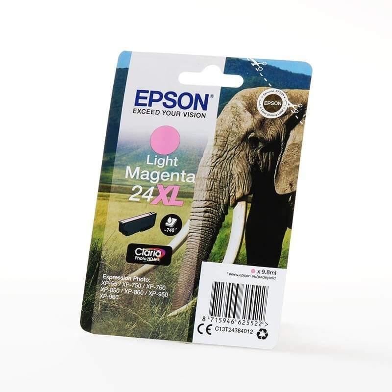 Epson EPSON Ink C13T24364012 24XL lys magenta elefant