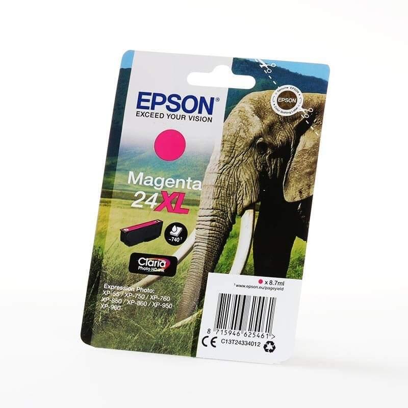 Epson EPSON Ink C13T24334012 24XL Magenta Elephant
