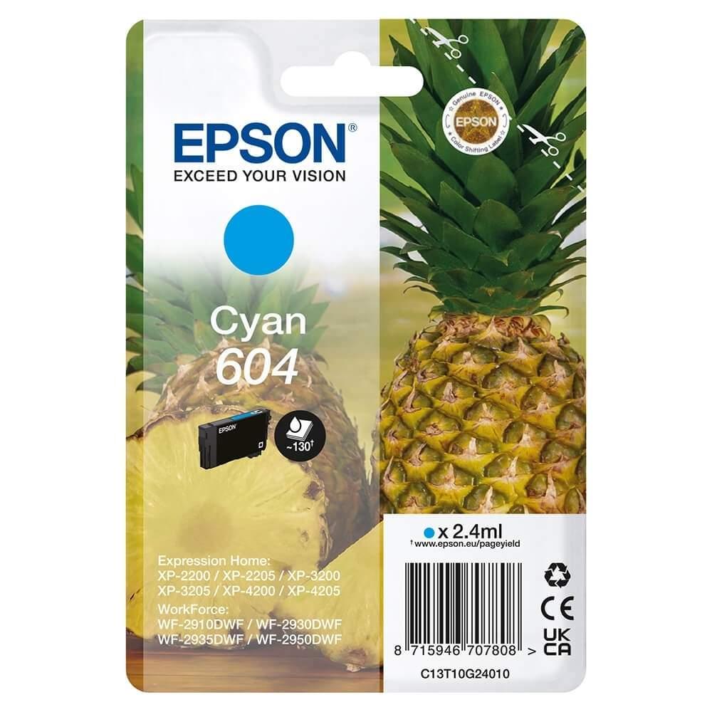 Epson EPSON Blekk C13T10G24010 604 Cyan Ananas