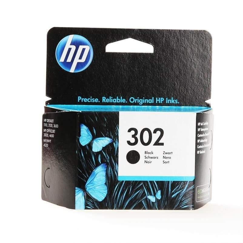 HP HP-blekk F6U66AE 302 svart