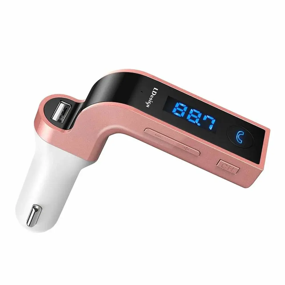 eStore FM-sender Bluetooth-tilkobling 4-i-1, Rosa