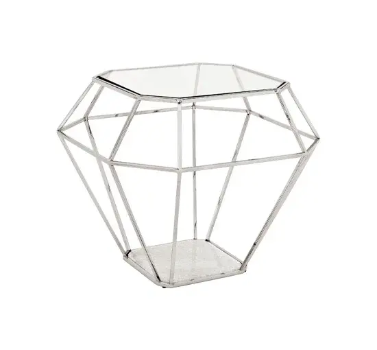 Eichholtz Asscher Side Table Nickel OUTLET
