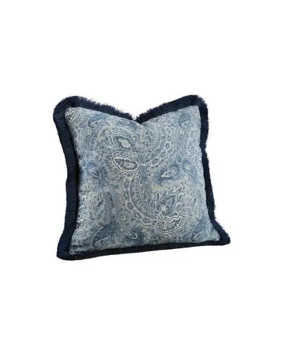 Artwood Elton putetrekk frynser Paisley Blue OUTLET