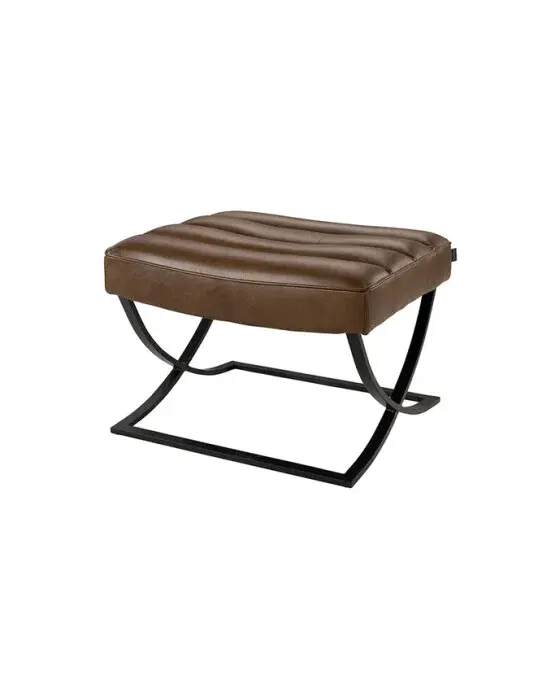 Artwood Brooks fotskammel chocolate brown OUTLET