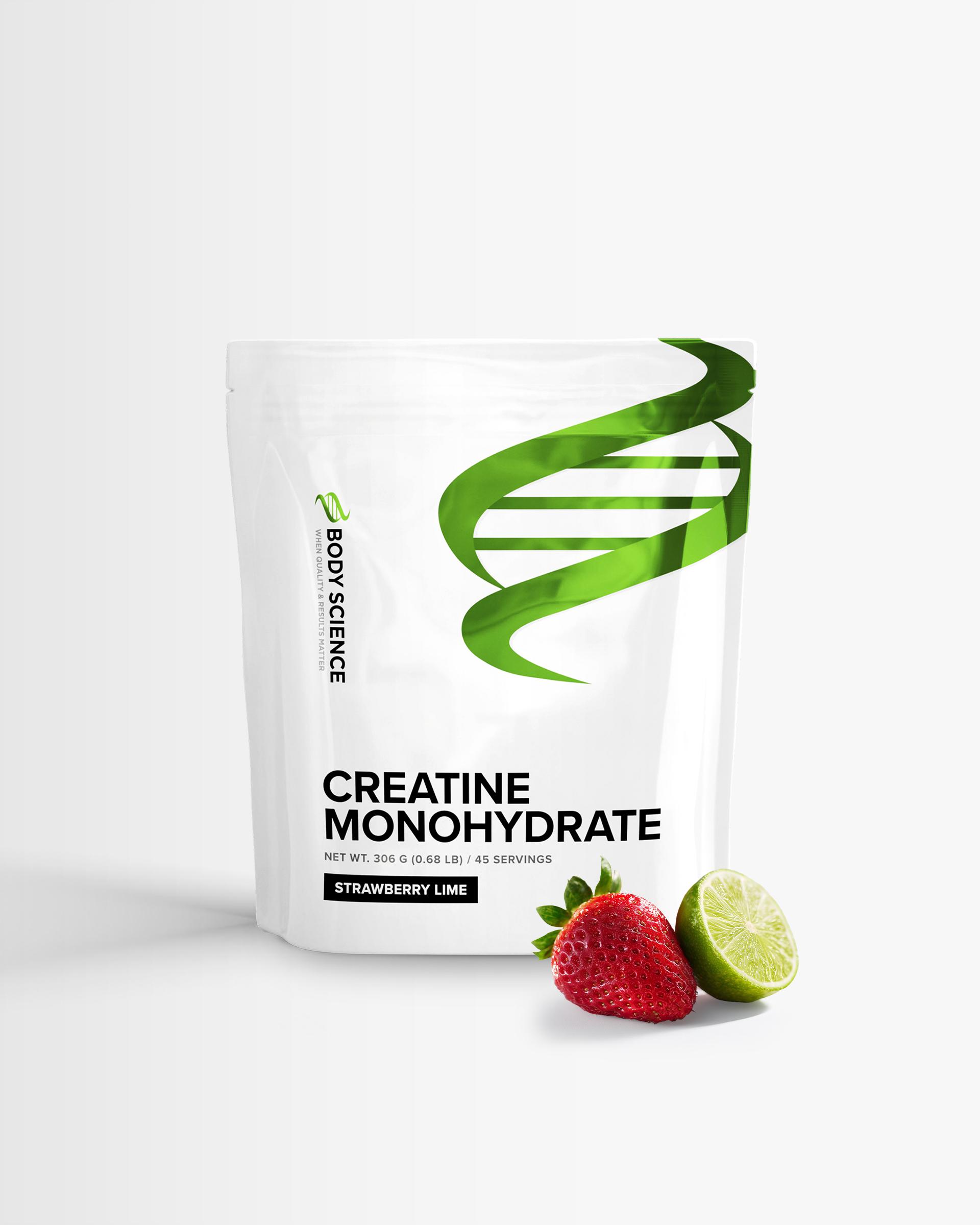 Body Science Body Science Creatine Monohydrate - smaksatt kreatin - 306g - Strawberry Lime