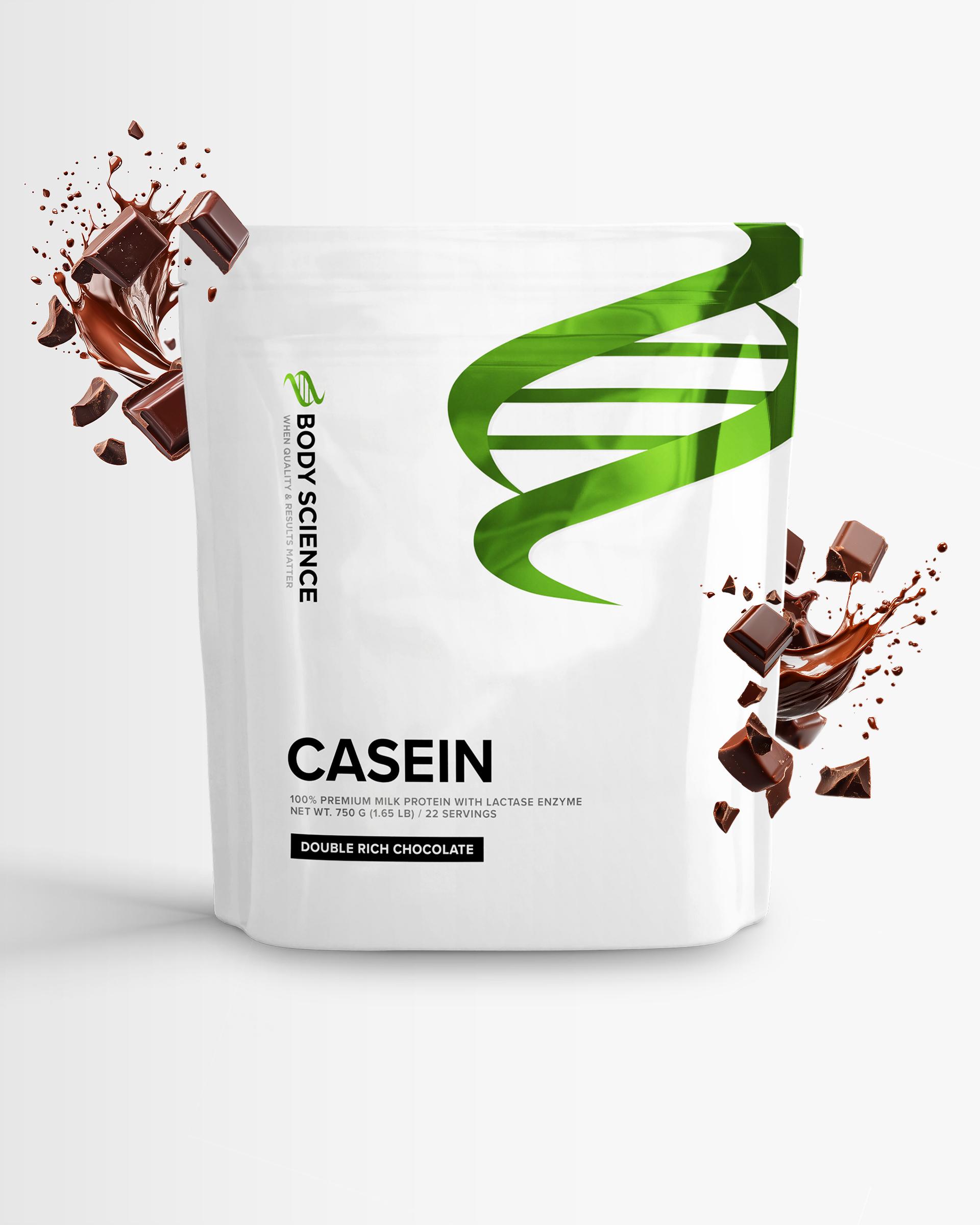 Body Science 4 x Casein protein - Double Rich Chocolate