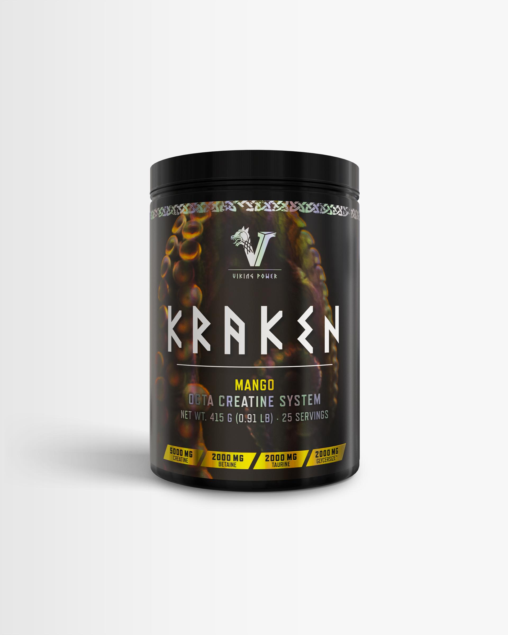 Viking Power 2 x Kosttilskudd kreatin - Viking Power Kraken Mango