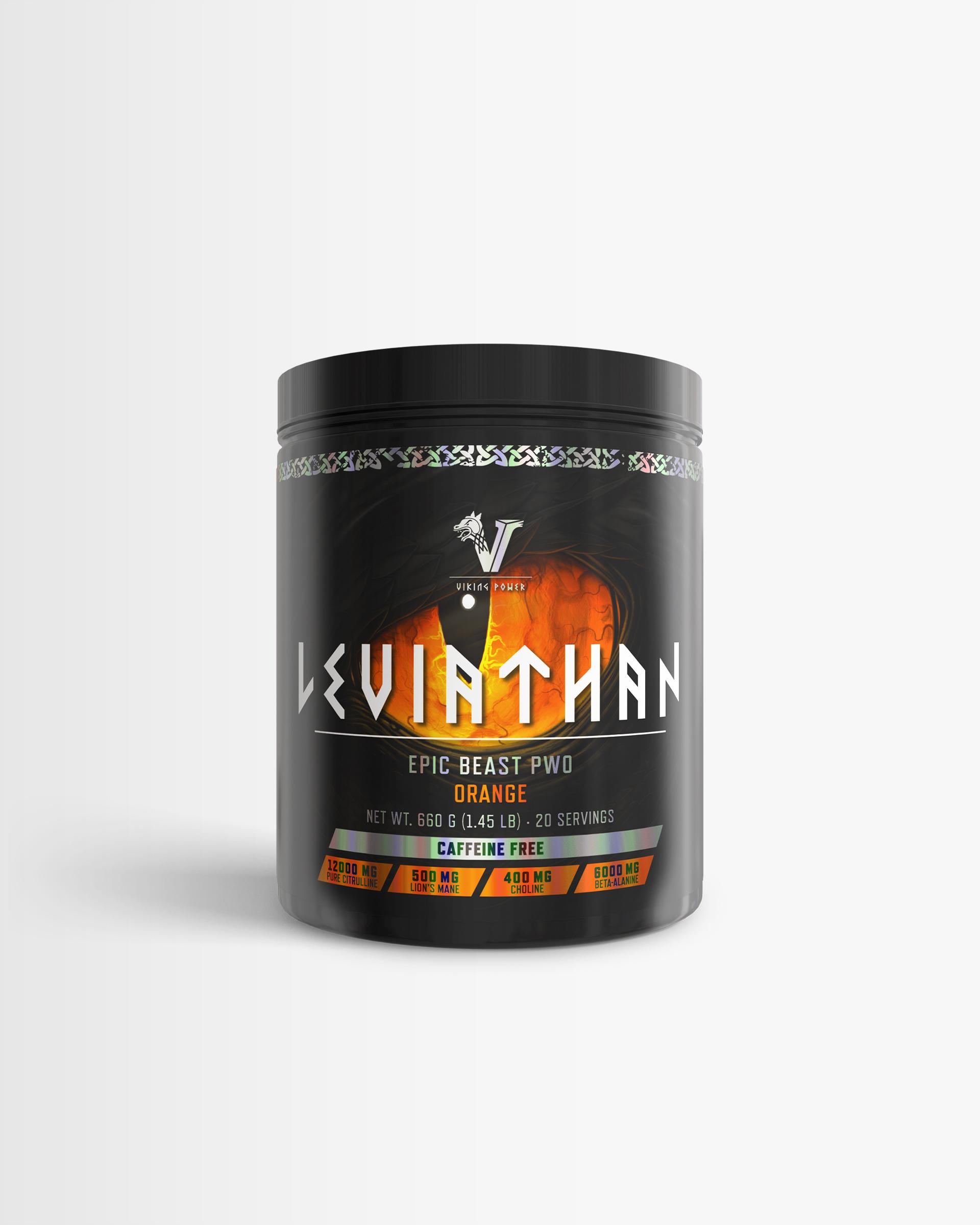 Viking Power 2 x Viking Power Leviathan Caffeine Free PWO - 660g - Orange