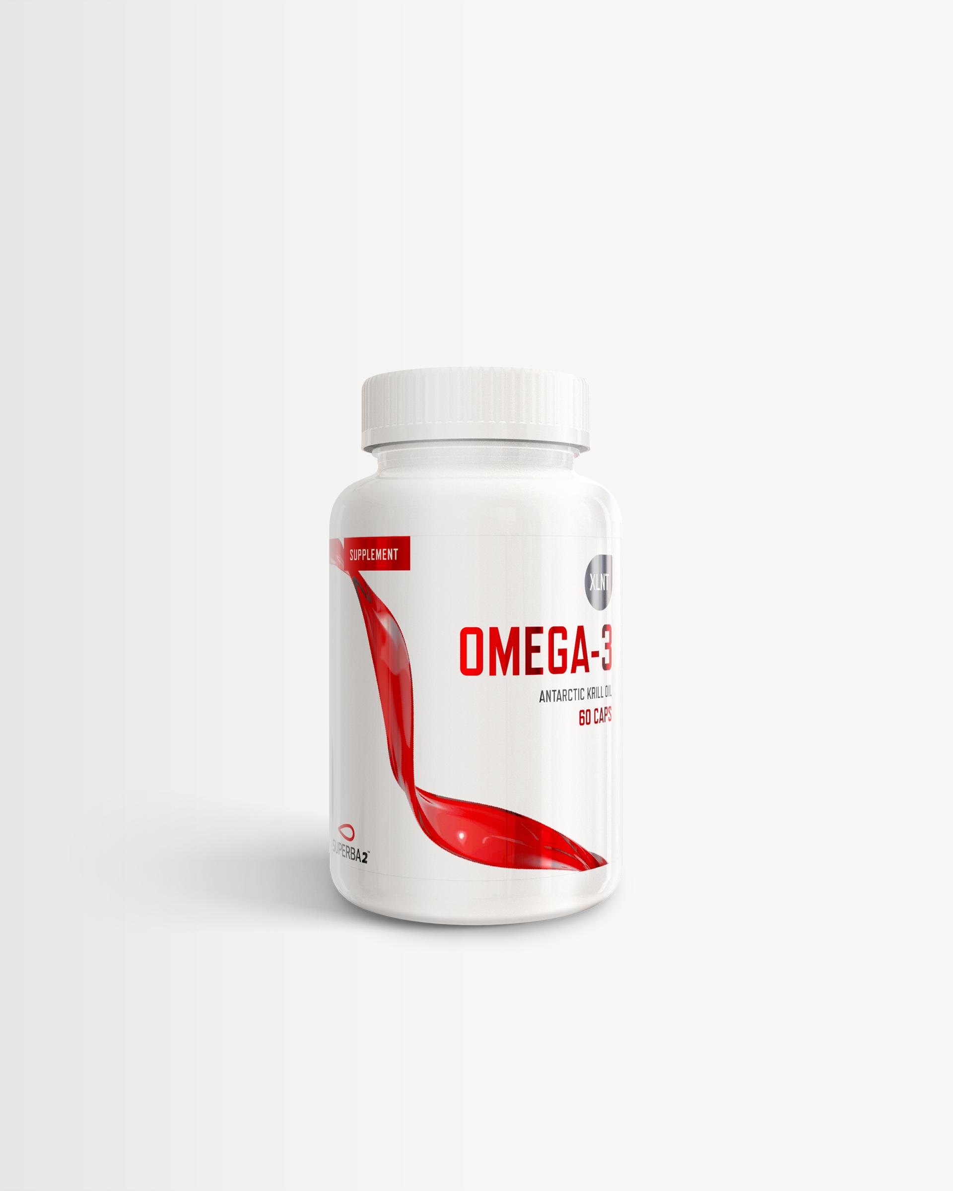 XLNT Sports 2 x XLNT Sports Omega-3 - Krillolje - 60 kapsler