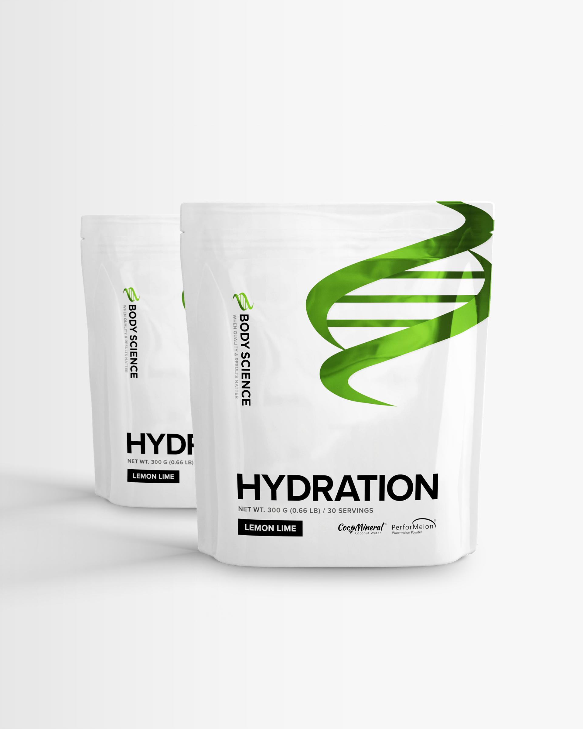Body Science 2 x Body Science Hydration - 300g - Lemon Lime - Elektrolytter