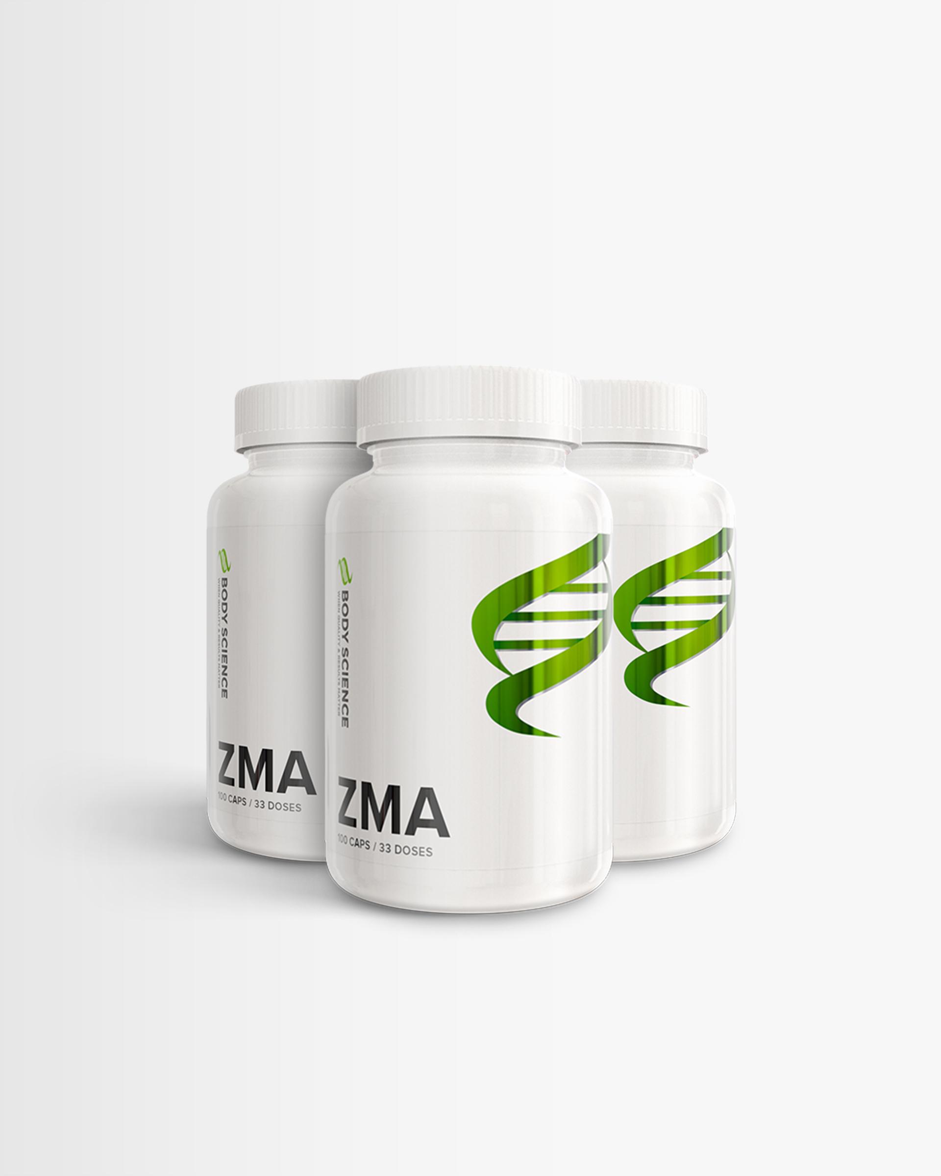 Body Science 3 x ZMA fra Body Science, 100 kapsler – Vitaminer og mineraler
