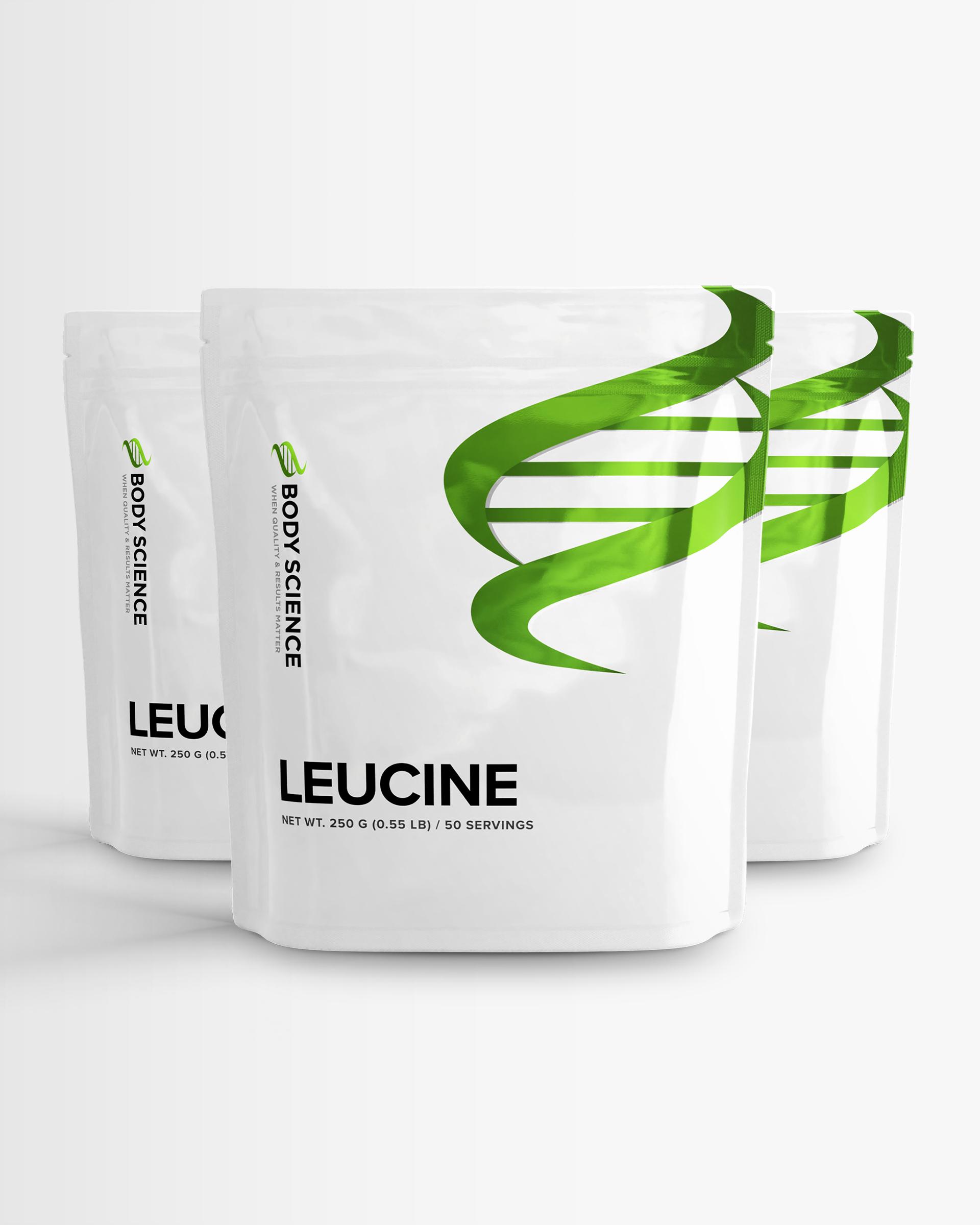 Body Science 3 x Body Science Leucine - 250g