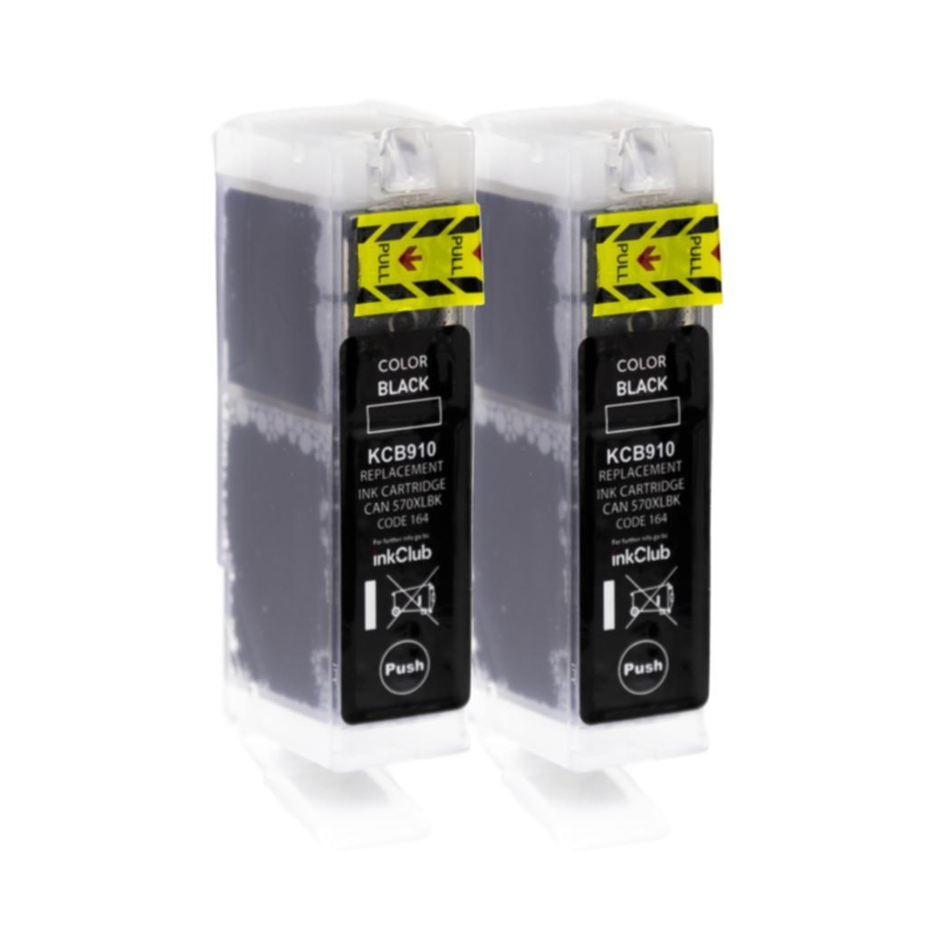 inkClub Blekkpatron sort 2pk kcb910