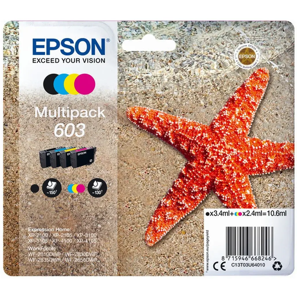 Epson Epson Blekkpatron MultiPack Epson 603 Bk,C,M,Y