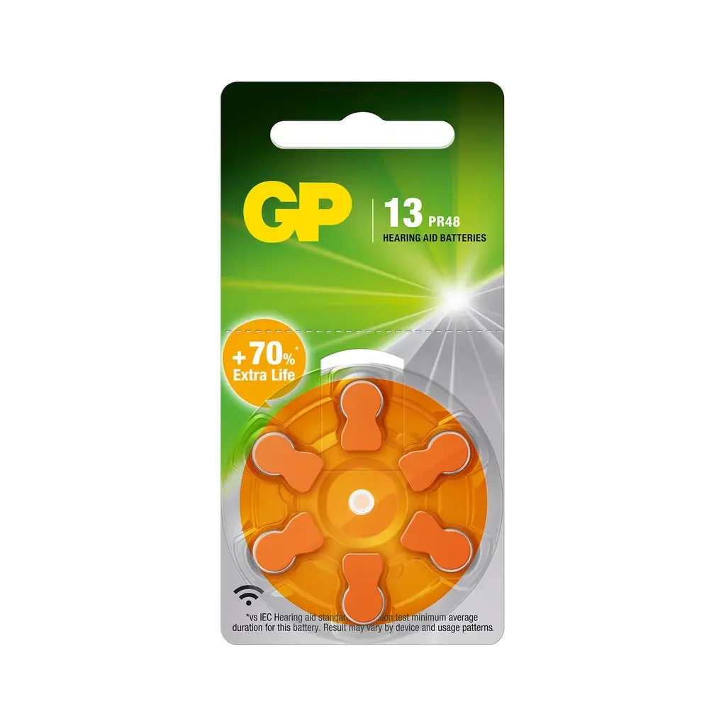GP BATTERIES GP BATTERIES GP ZA 13-D6 / PR48 GPZA13-D6 Tilsvarer: N/A