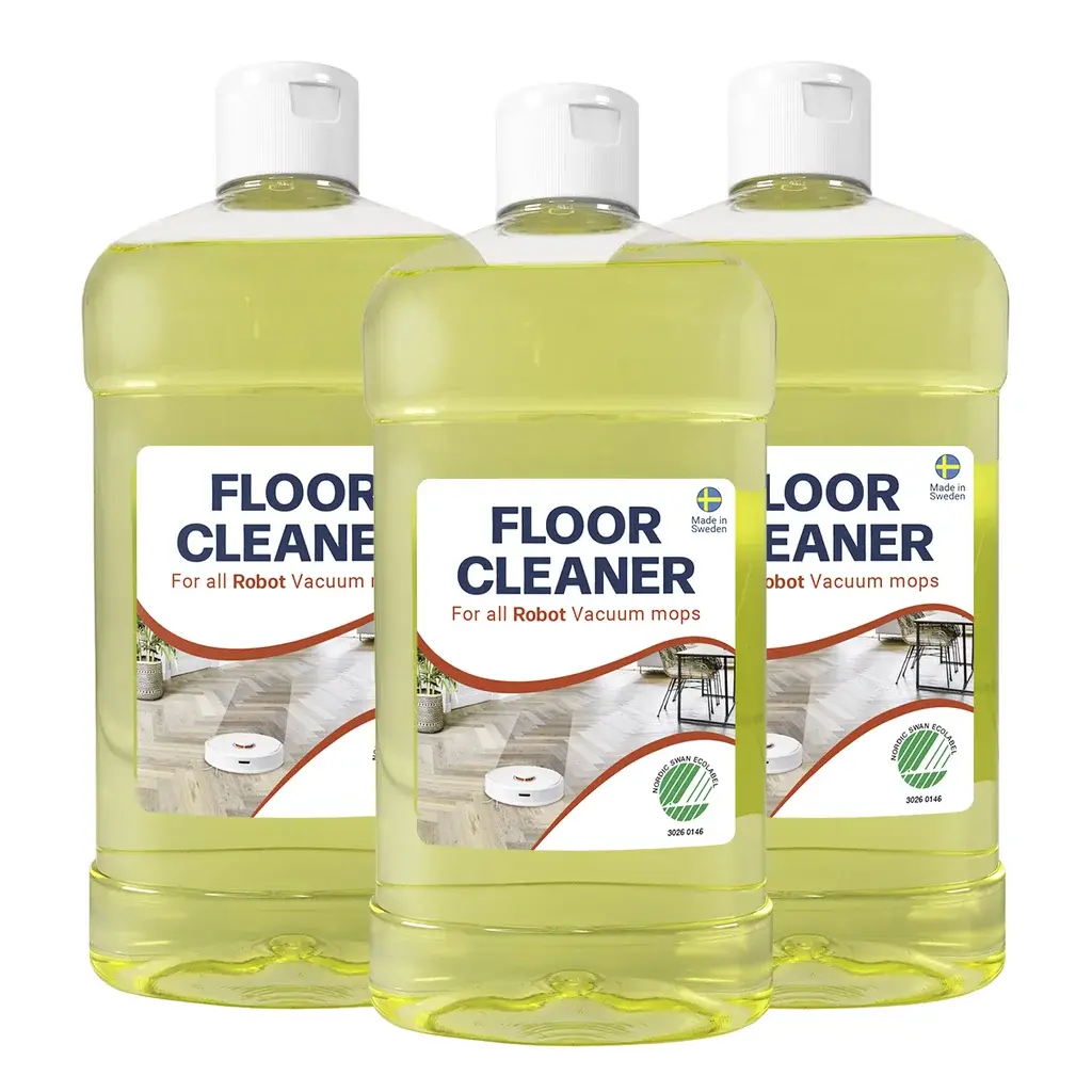 Floor Cleaner Floor Cleaner Gulvrengjøringsrobot støvsuger 500 ml 3-pakning