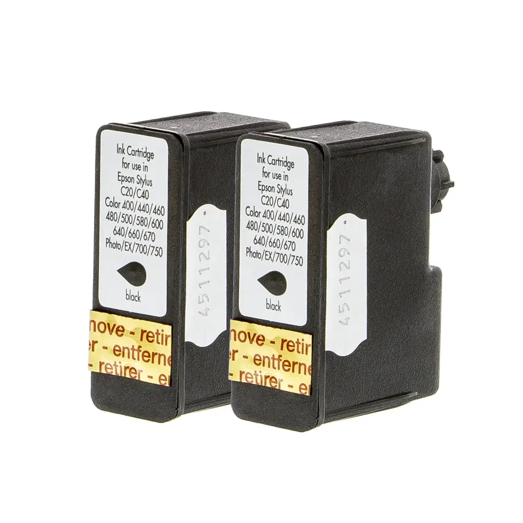 inkClub Blekkpatron sort 11,4ml, 2pk