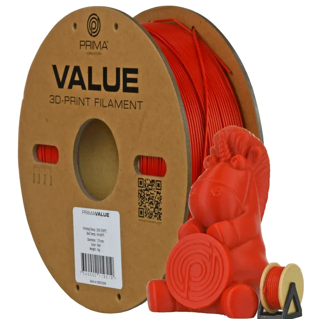 Prima Prima PrimaValue ABS - 1,75mm -1kg - Rød
