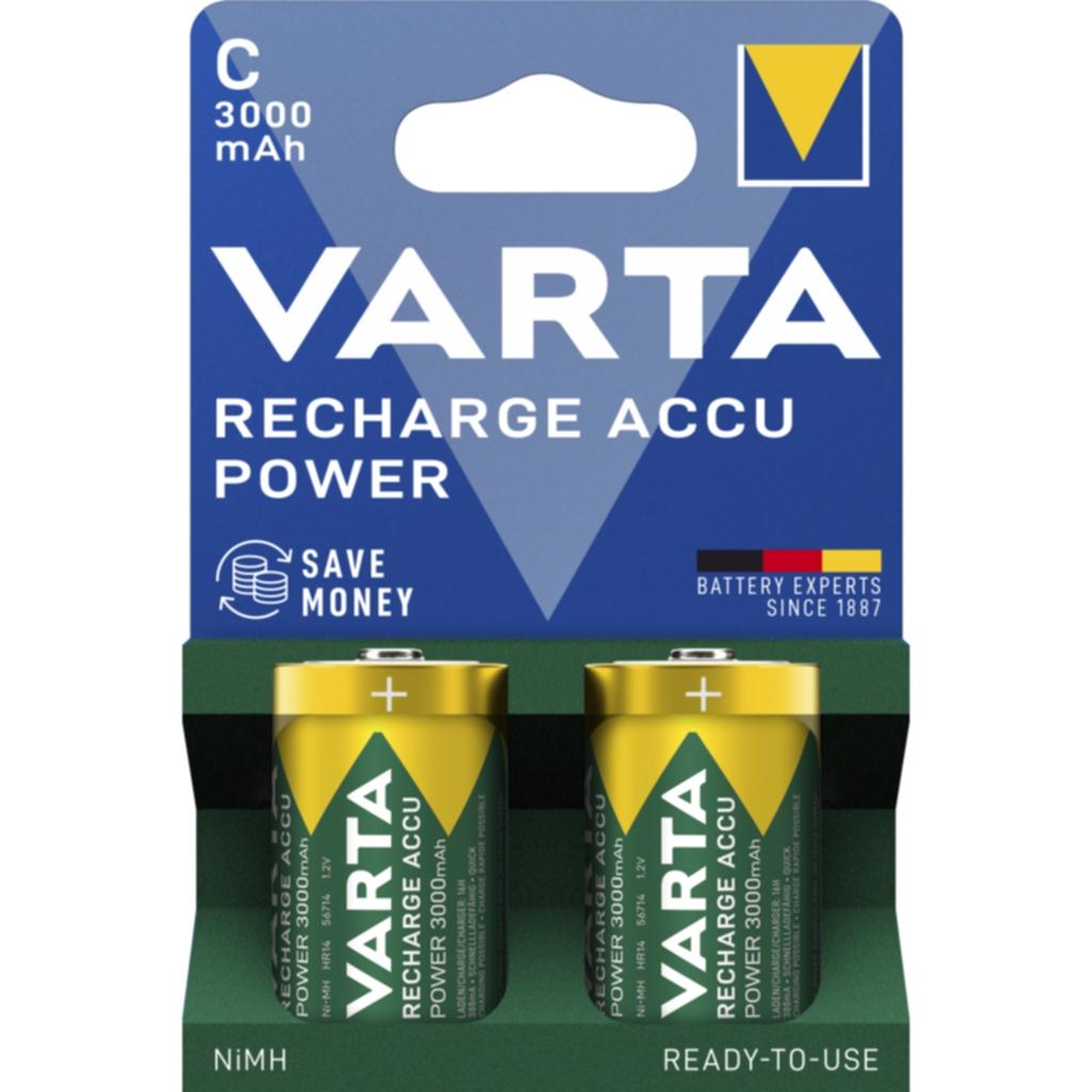 Varta Varta Varta Oppladbart batteri - Accu Power C 3000 mAh, 2-pakning