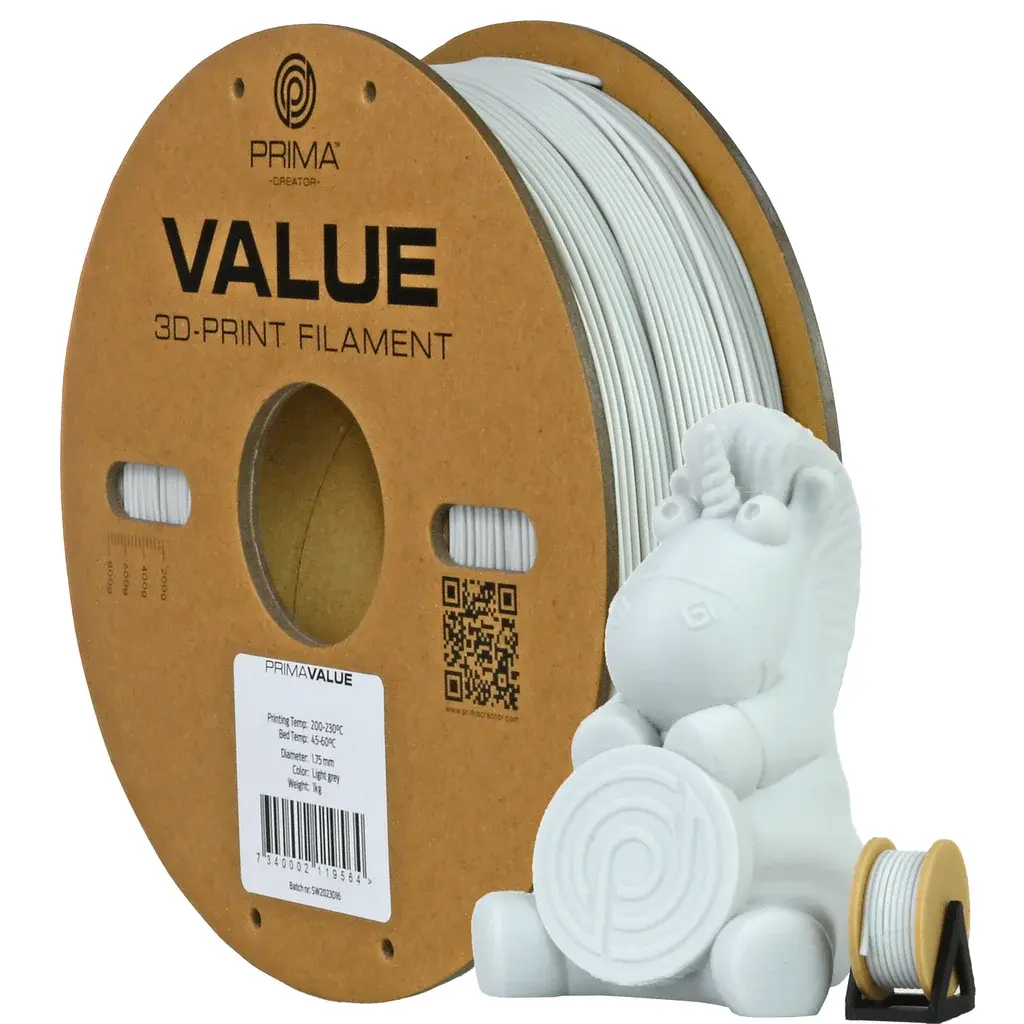 Prima Prima PrimaValue PETG - 1,75mm - 1kg - Grå