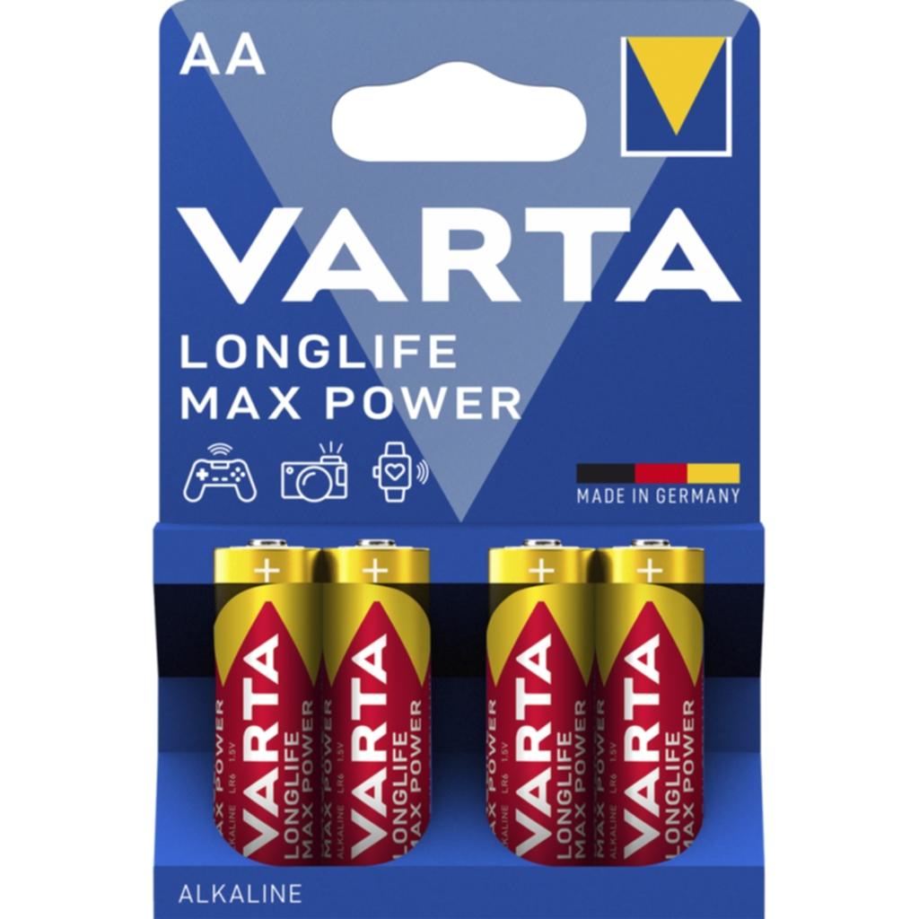 Varta Varta Varta Longlife Max Power batteri - AA, 4-Pakning