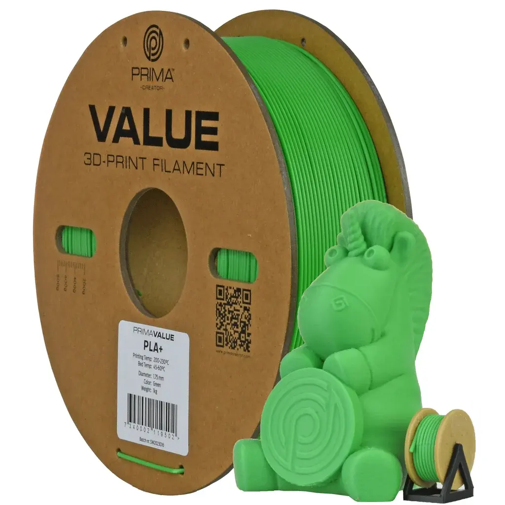 Prima Prima Prima PrimaValue PLA+ - 2,85mm - 1kg - Grønn