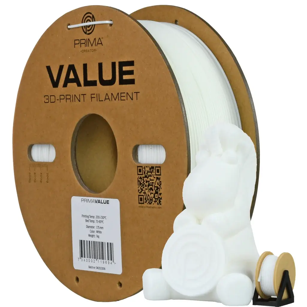 Prima Prima PrimaValue ABS - 1,75mm -1kg - Hvit
