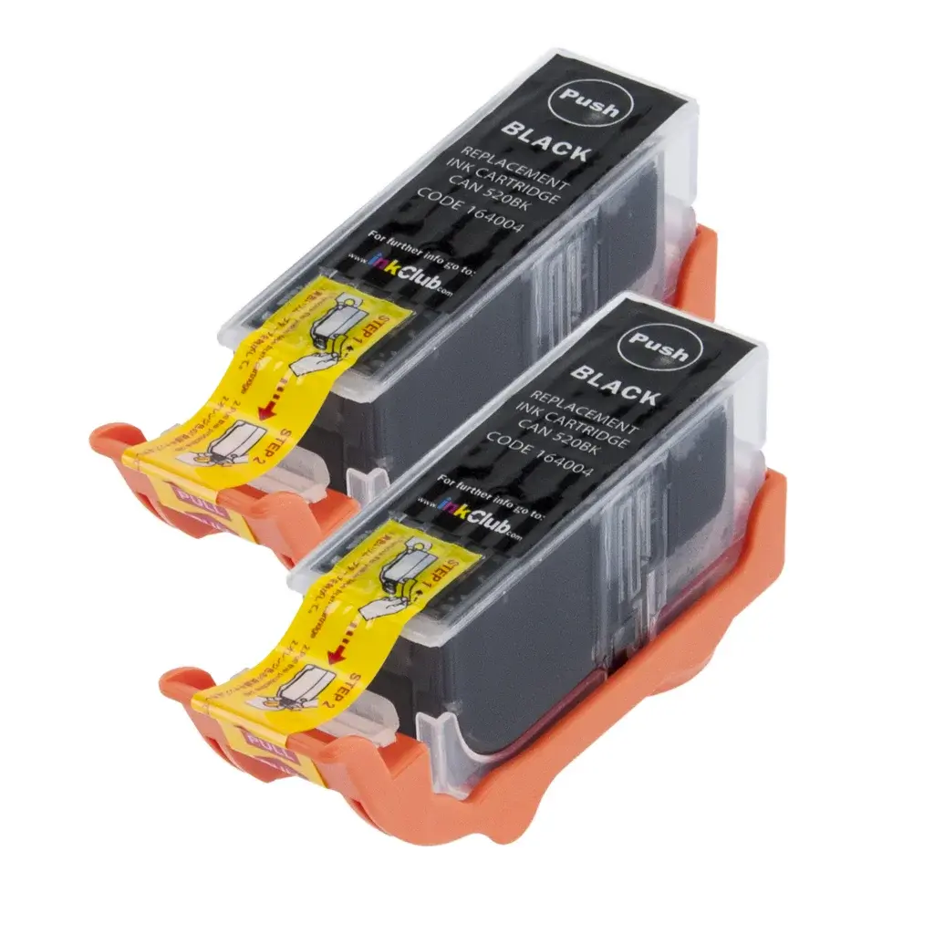 inkClub Blekkpatron svart 340 sider, 2-pk