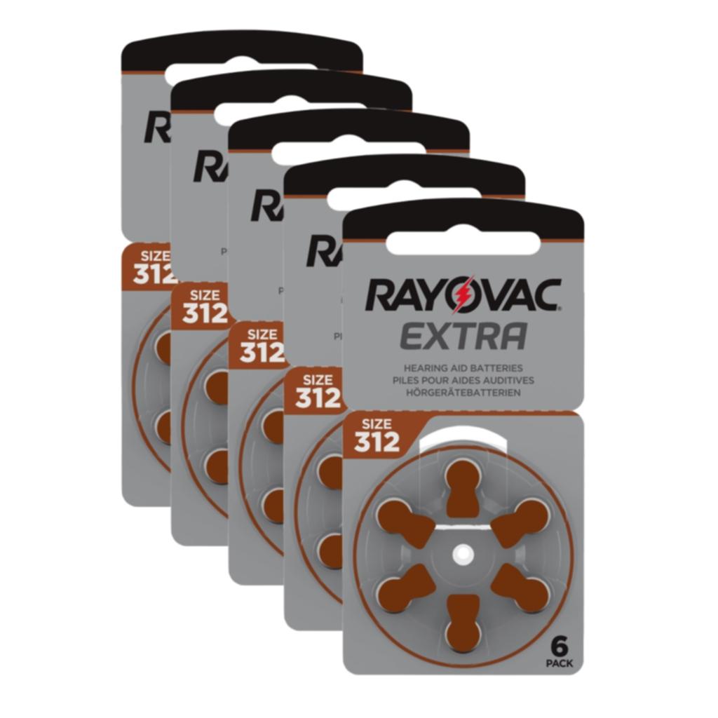 RAYOVAC RAYOVAC Rayovac Extra Advanced ACT 312 brun 5-pakk