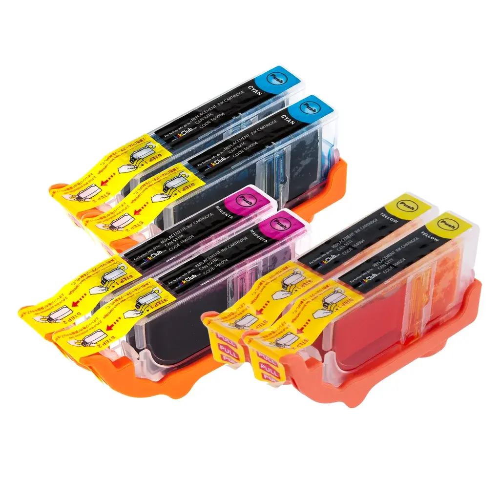inkClub Multipack, 6 blekkpatroner, 2 x Cyan/Magenta/Gul
