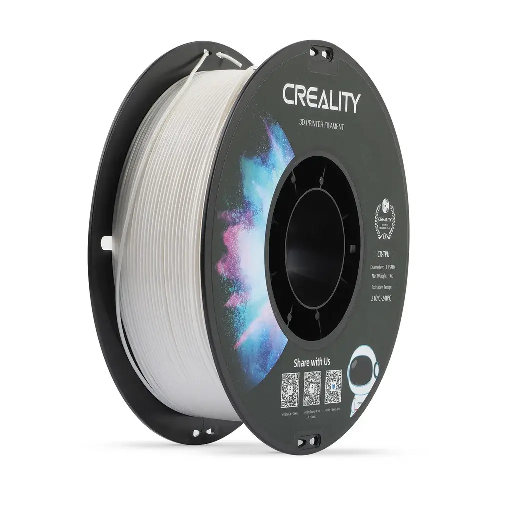 Creality Creality Creality CR-TPU - 1.75mm - 1kg Hvit 6971636408833 Tilsvarer: N/A