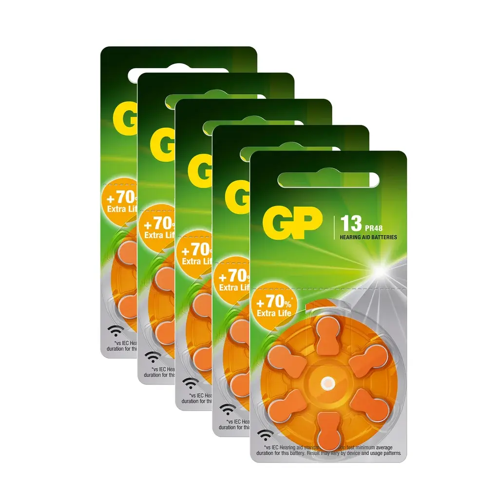 GP BATTERIES GP BATTERIES GP ZA 13-D6 / PR48, 5-pakk
