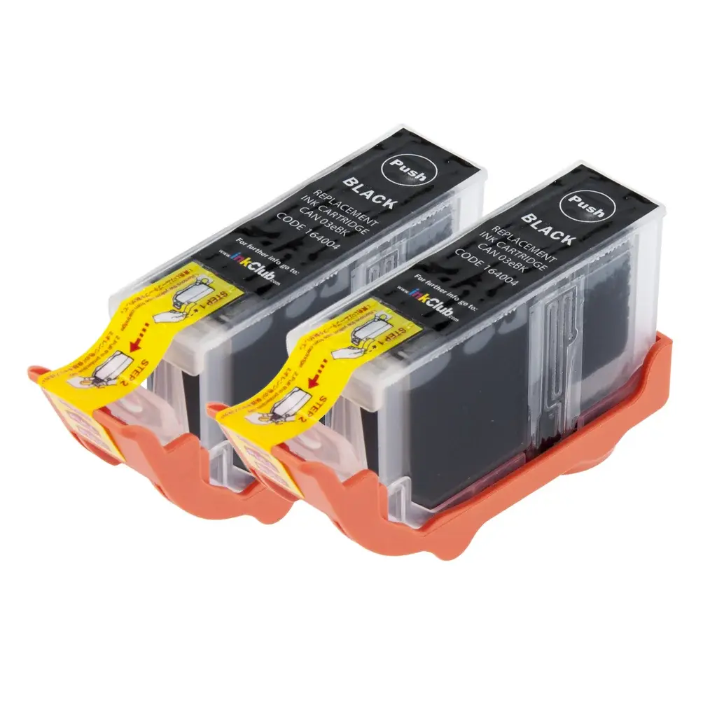 inkClub Blekkpatron svart 500 sider, 2-pk