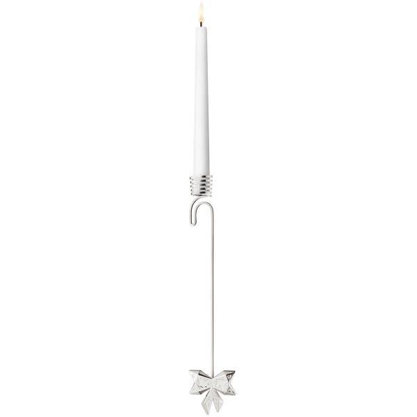 Georg Jensen Georg Jensen - Cc2022 julelysestake med sløyfe sølv hvit