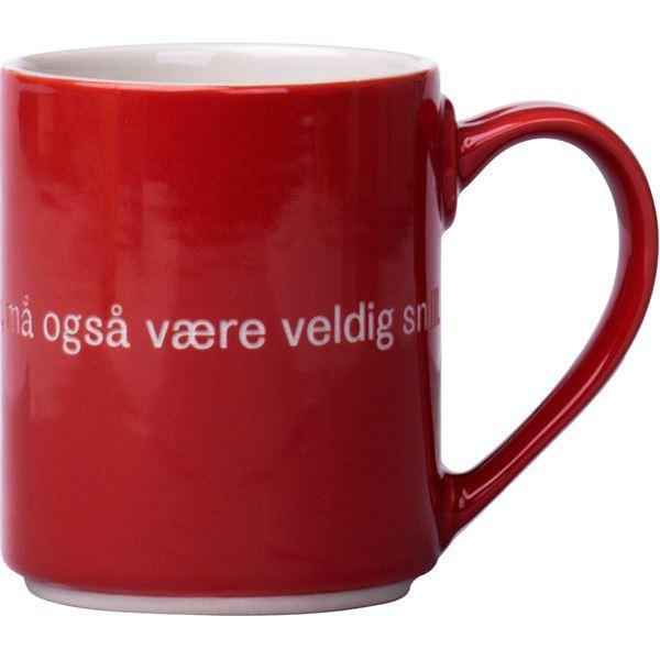 Design House Stockholm Design House Stockholm - Lindgren krus "Den som er veldig sterk" 35 cl rød