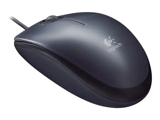Logitech Logitech M90 - Mus - høyre- og venstrehåndet - optisk - kablet - USB