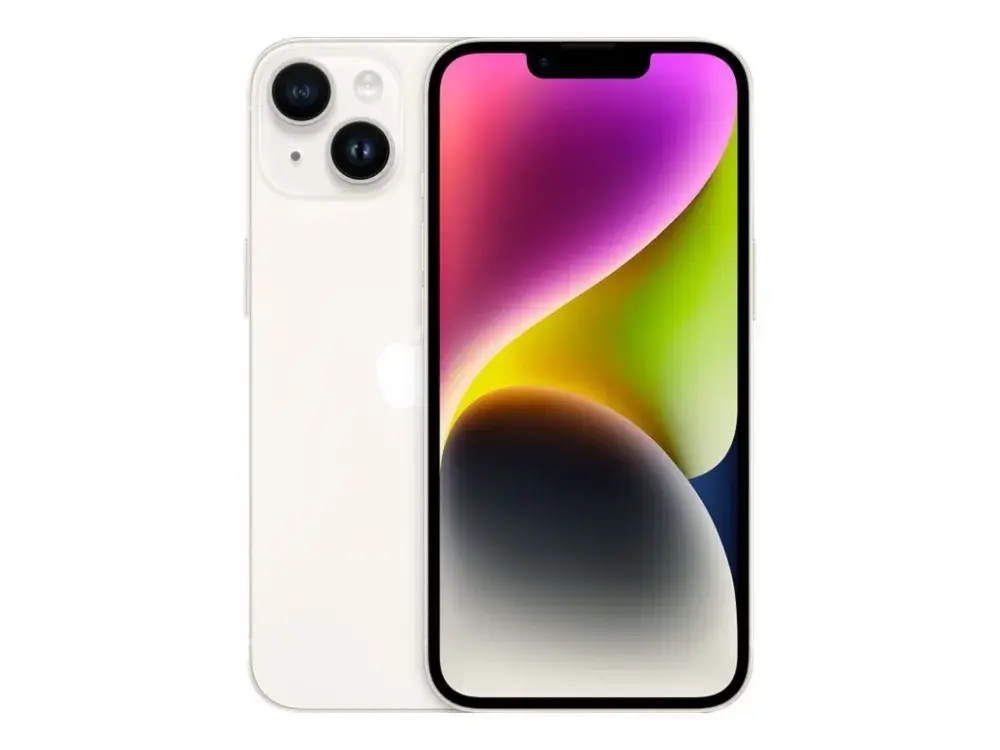 Apple Apple iPhone 14 - 5G smartphone - dobbelt-SIM / Internminne 512 GB - OLED-display - 6.1" - 2532 x 1170 piksler - 2x bakkameraer 12 MP, 12 MP - fron...